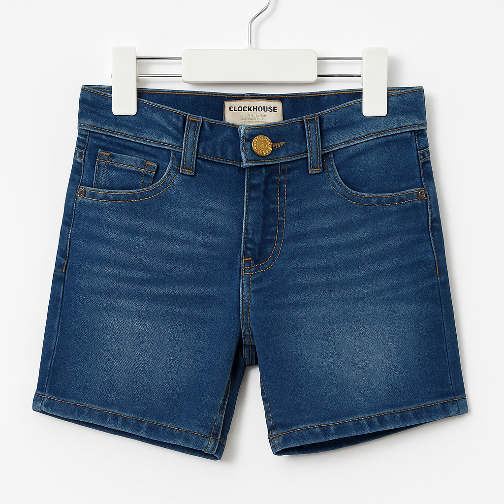 Navy Blue Denim  Shorts for Kids – Comfy & Durable (Ages 2–8 Years)
