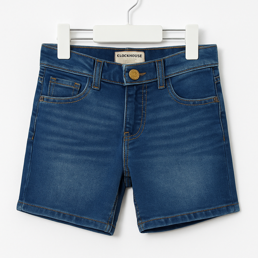 Navy Blue Denim  Shorts for Kids – Comfy & Durable (Ages 2–8 Years)